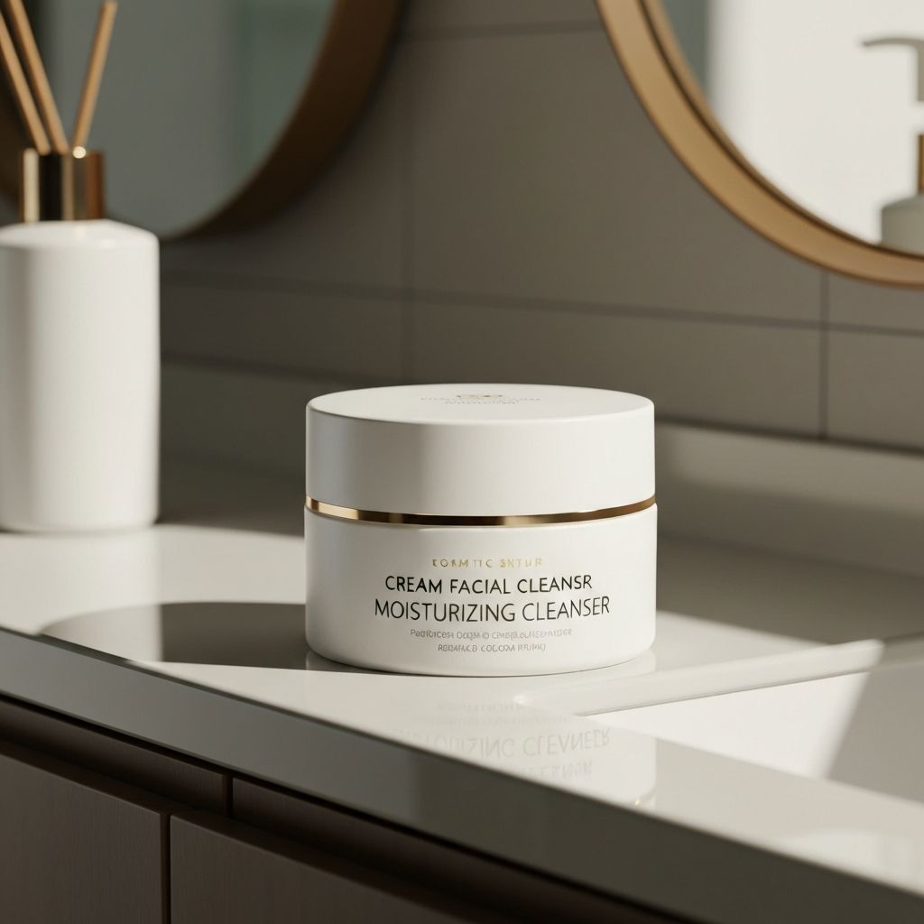 Limpiador de crema facial en tarro