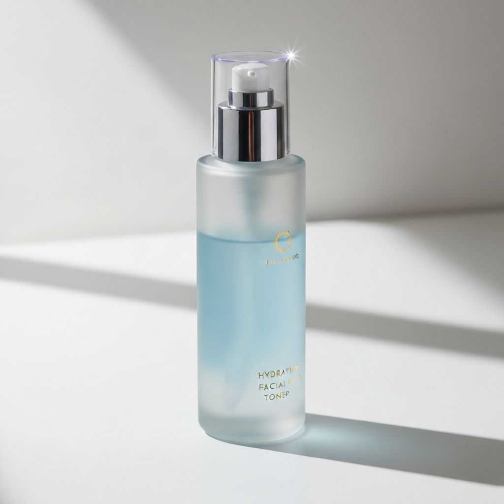 Botella de tónico facial hidratante